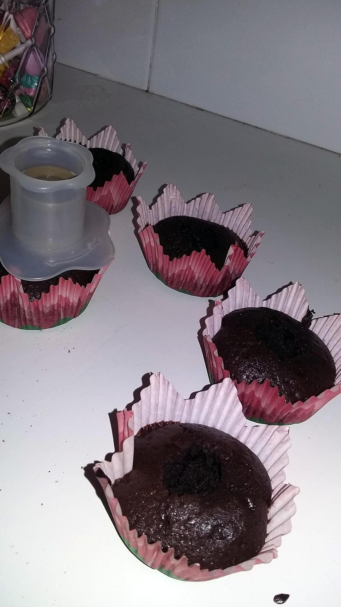 recette Cupcakes cacao fourré a l'orange curd