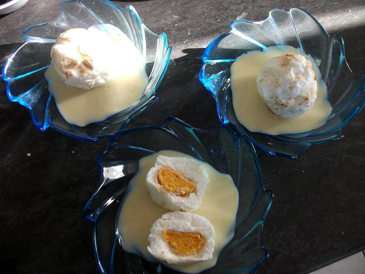 recette Ile flottante coeur moelleux à l'orange (régime dukan)