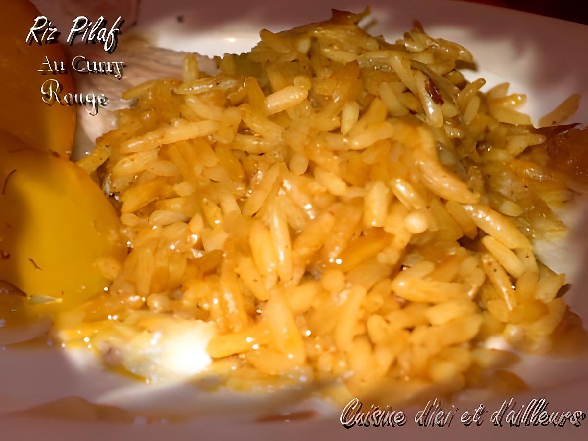 recette Riz pilaf au curry rouge