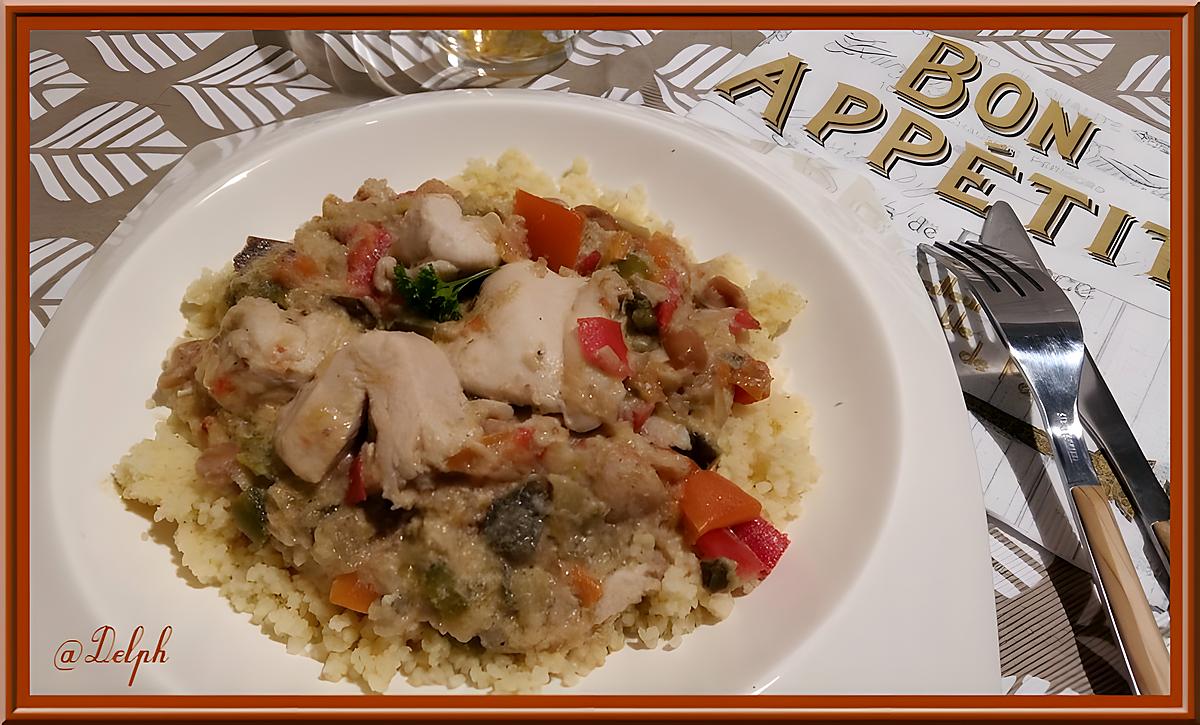 recette Filets de poulet et son Curry de légumes