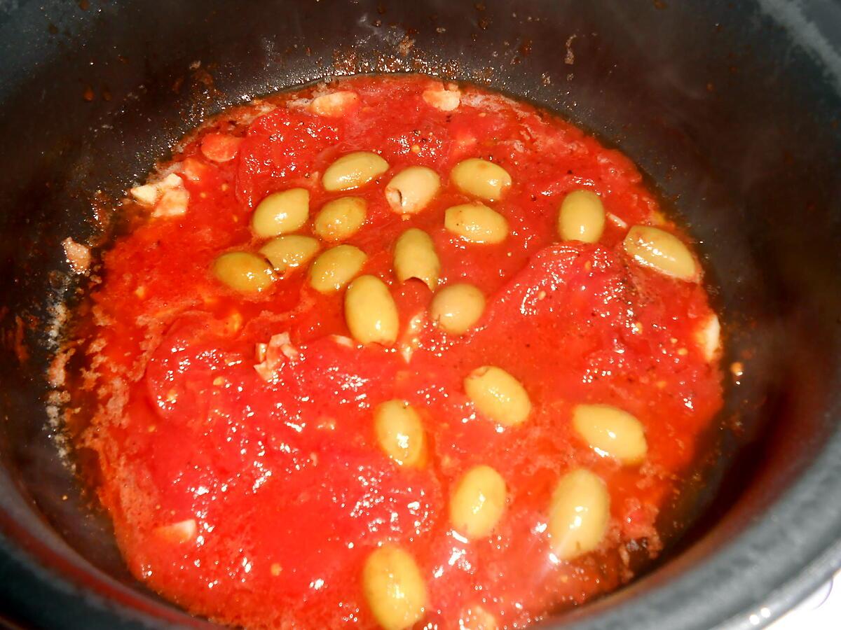 recette LANGUE DE BOEUF SAUCE TOMATE ET SES PETITS LEGUMES