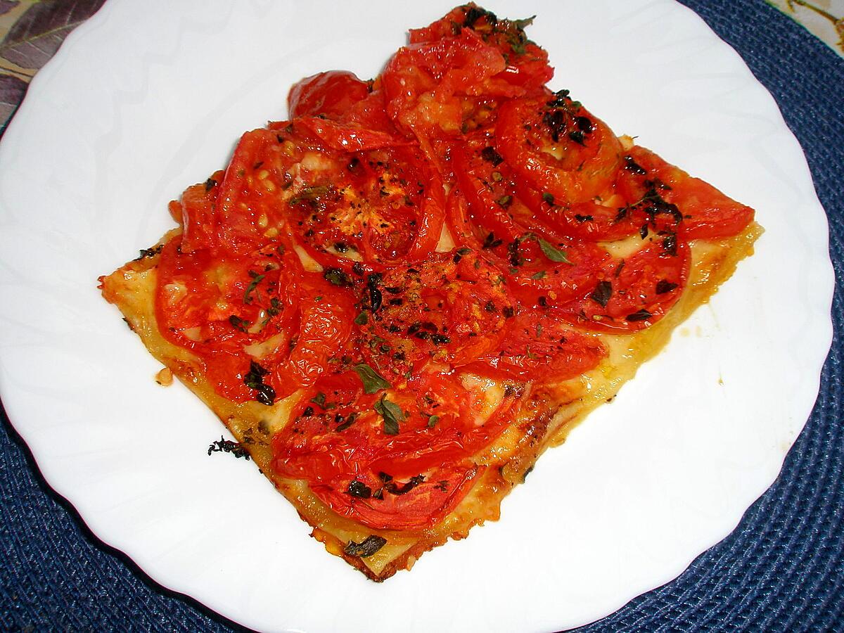 recette Tarte à la tomate et au cantal