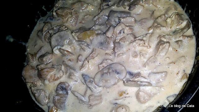 recette Vol-au-vent maison- dinde et champignons
