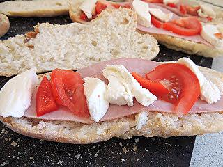 recette Panini jambon, tomates et fromages