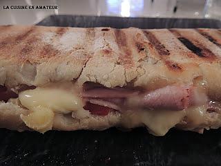 recette Panini jambon, tomates et fromages