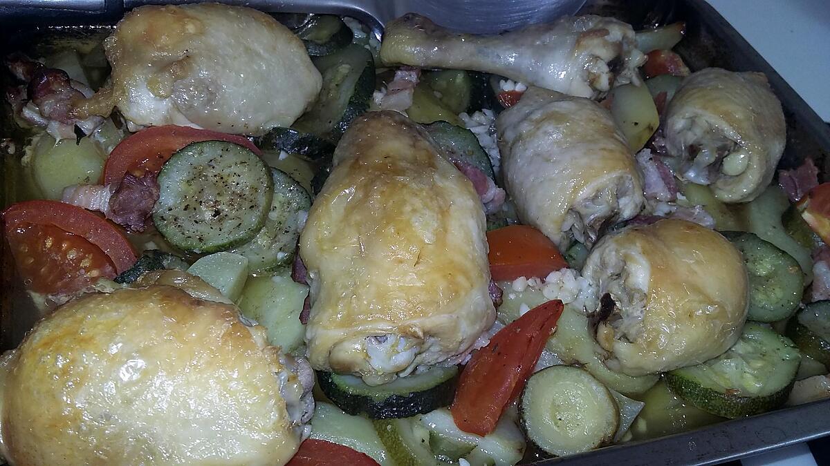 recette Poulet au légumes