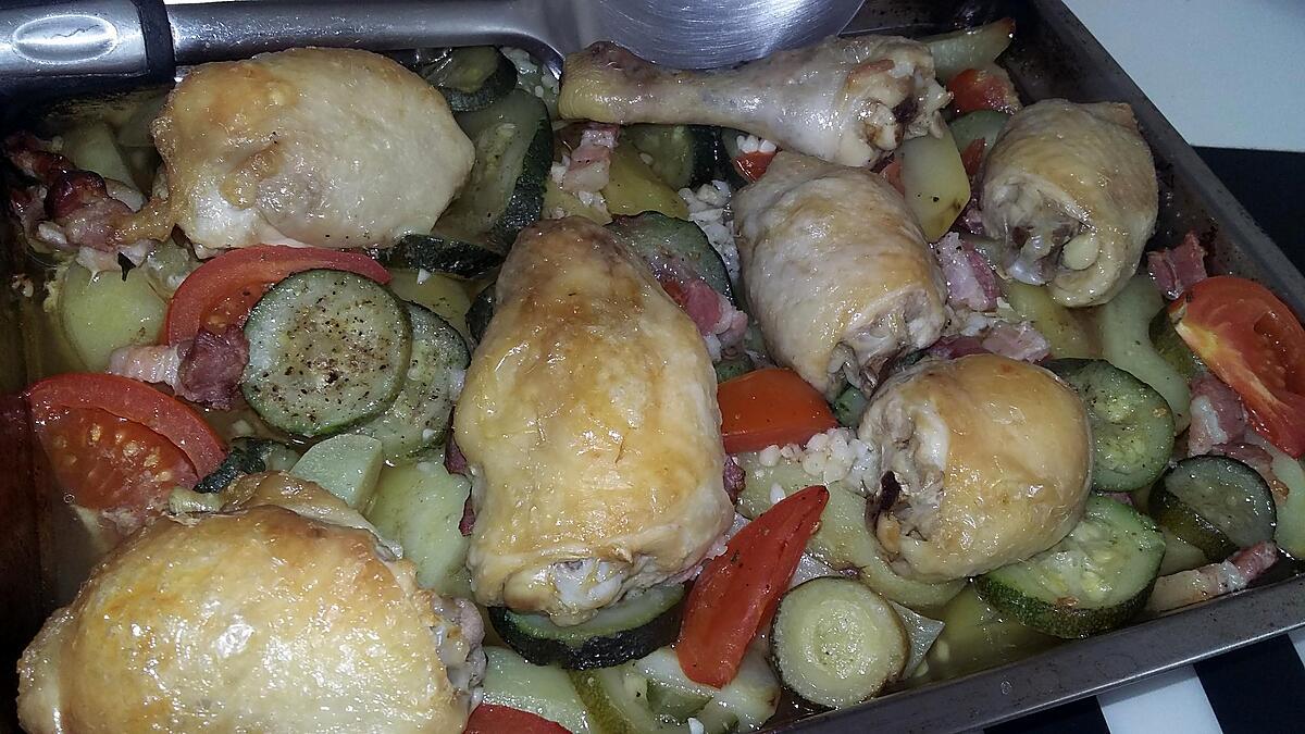 recette Poulet au légumes