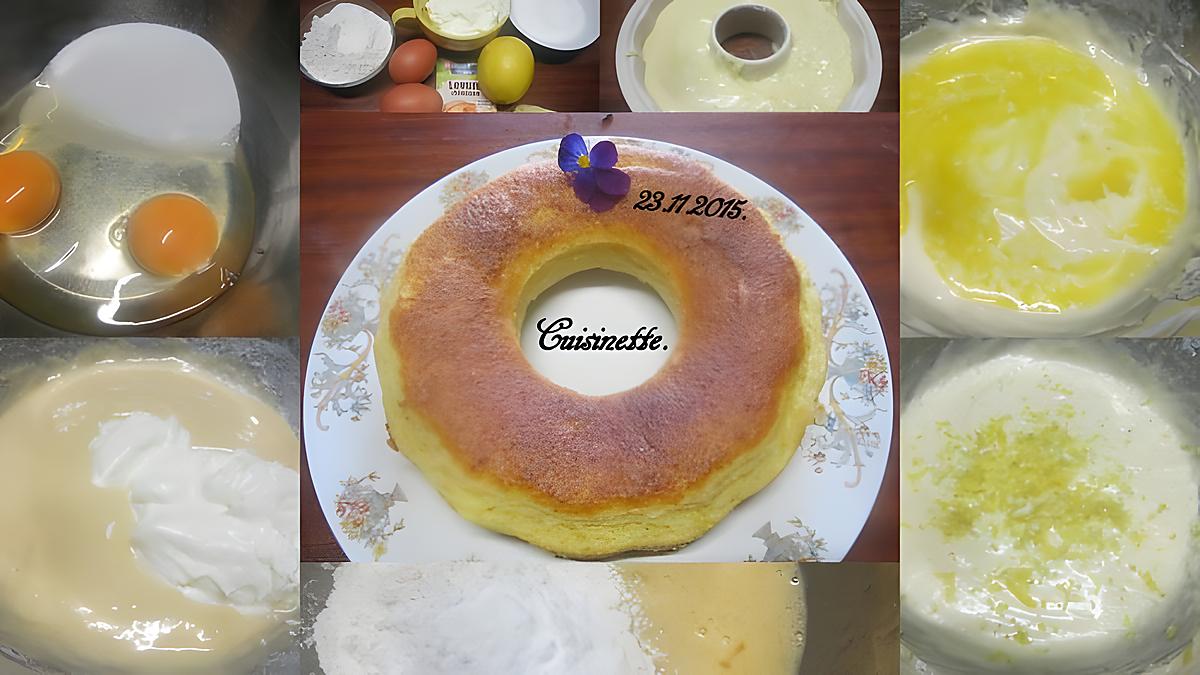 recette Gâteau crème citronnée.