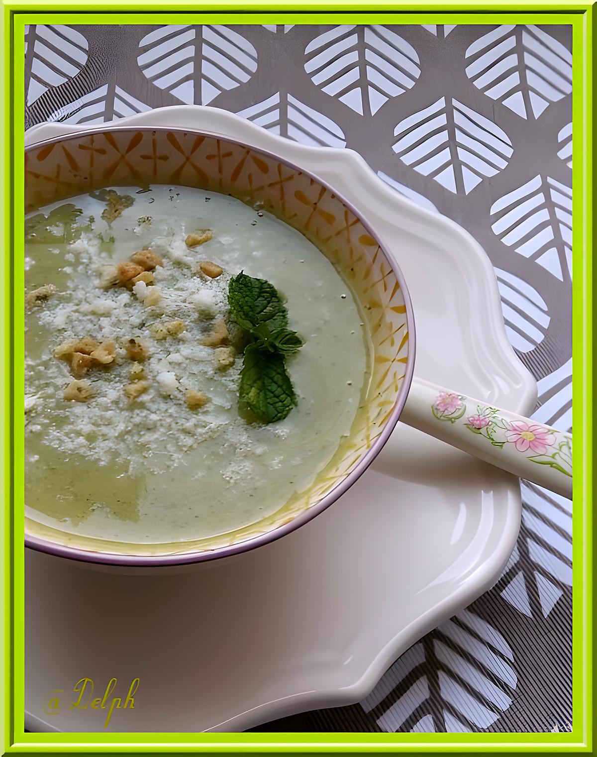 recette Soupe de Courgettes à la Menthe