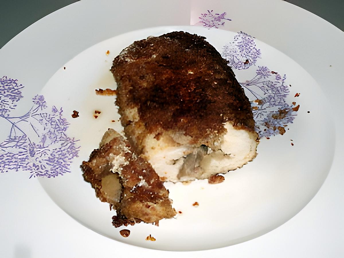 recette Cordon bleu poivre et champignons ( régime dukan)