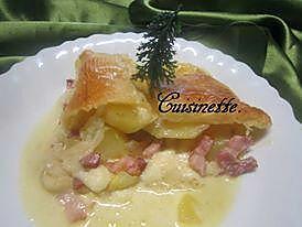 recette Tartiflette au vin blanc.