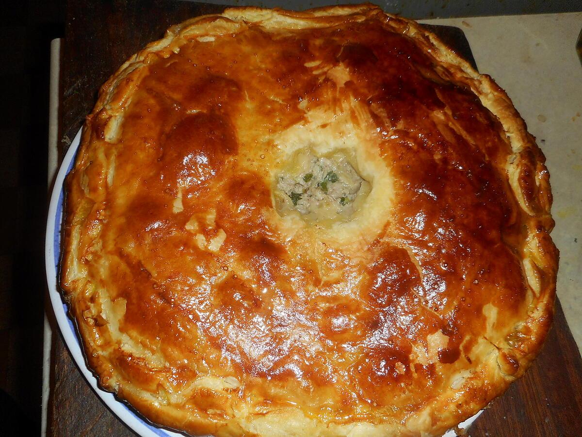 recette Tourte échine de porc et émmental