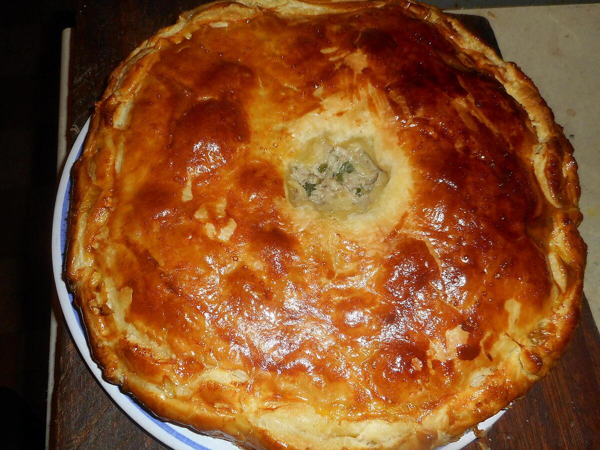 recette Tourte échine de porc et émmental