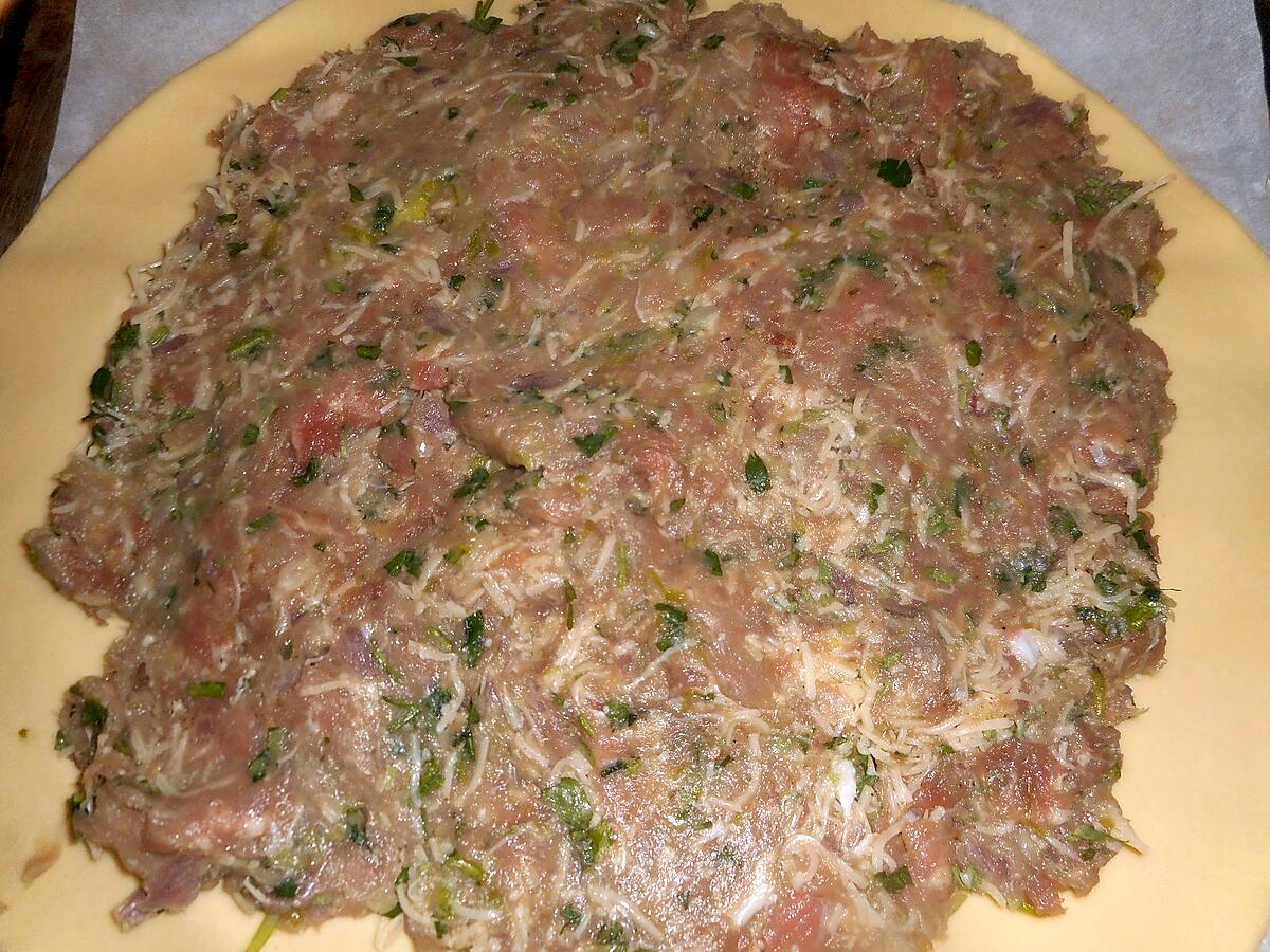 recette Tourte échine de porc et émmental