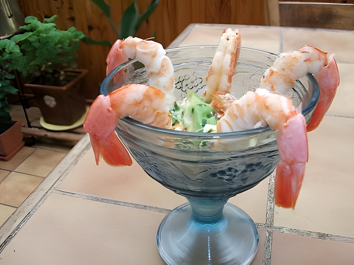 recette avocats au crabe et crevettes