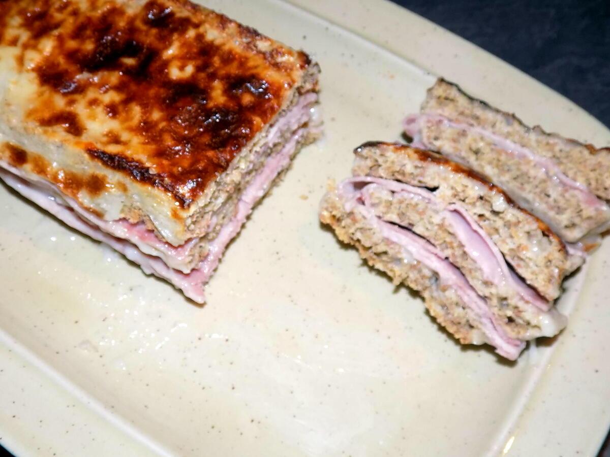 recette Croc'cake jambon-fromage (régime dukan)