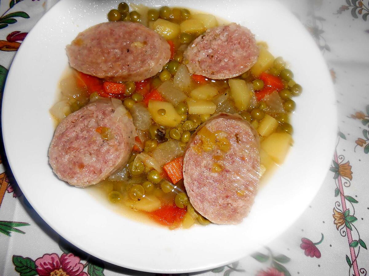 recette UNE PETITE SOUPE DE RESTES DE SAUCISSON DE LYON