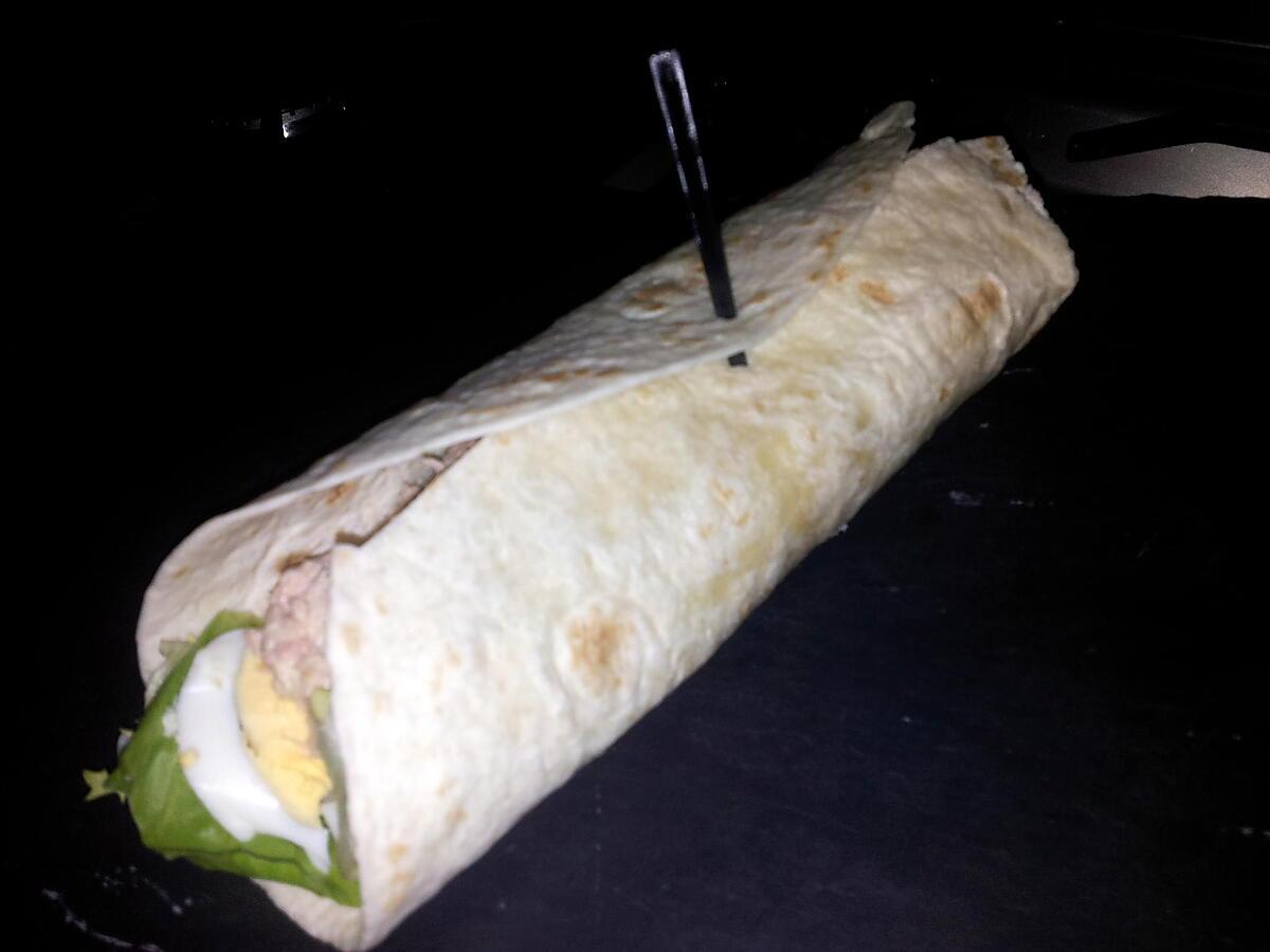 recette Wrap thon oeufs mayonnaise