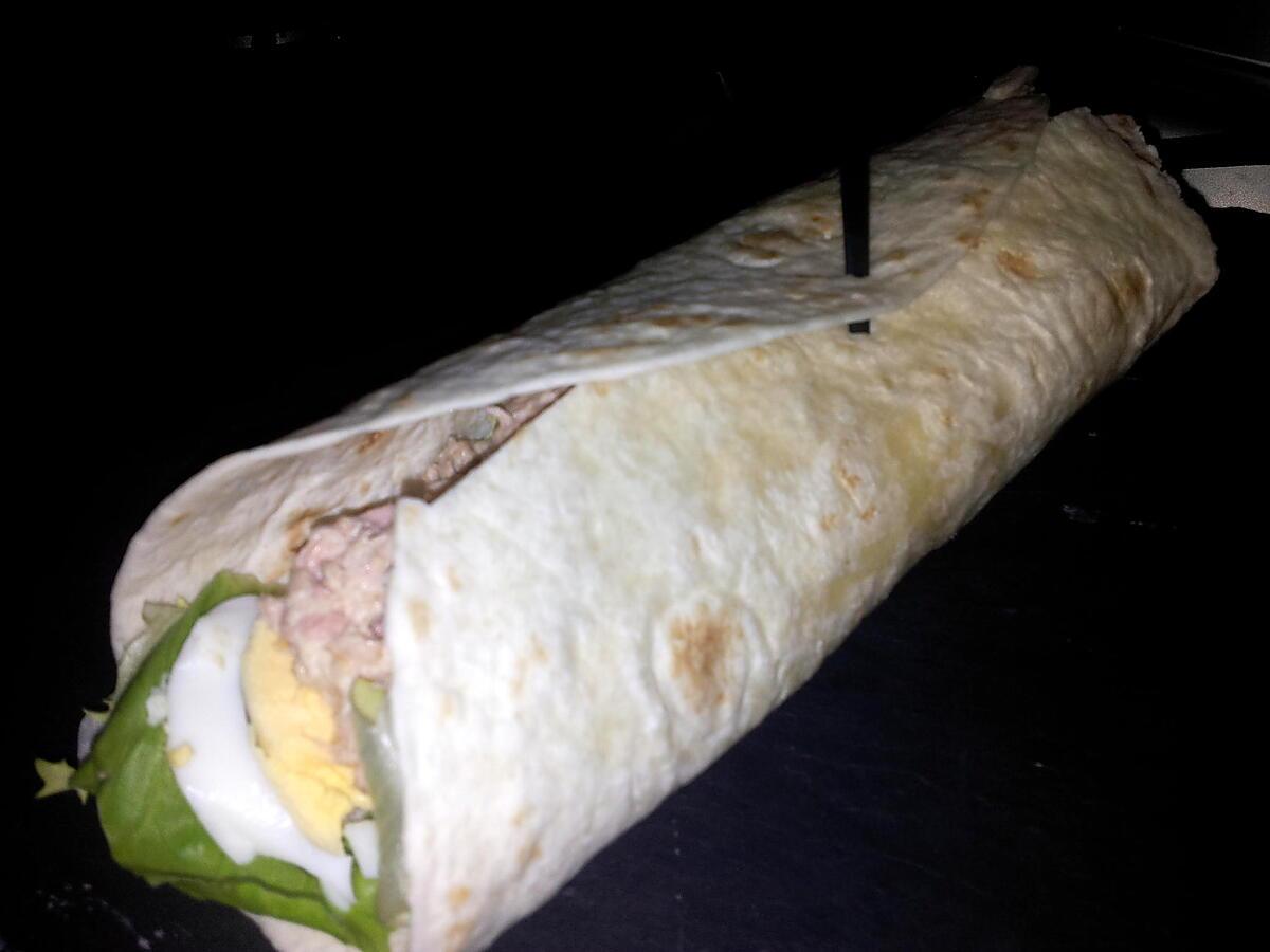 recette Wrap thon oeufs mayonnaise