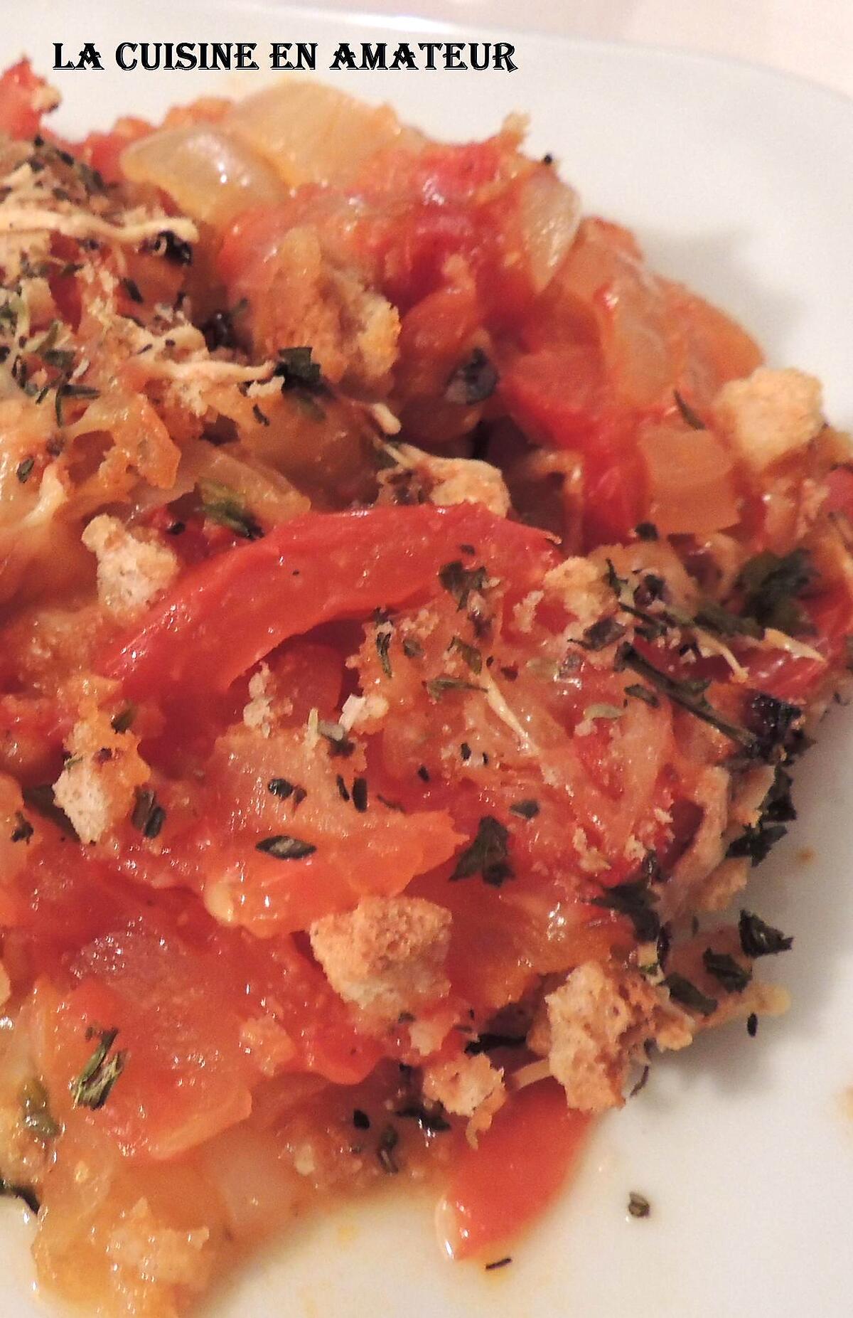 recette Gratin de tomates et oignons