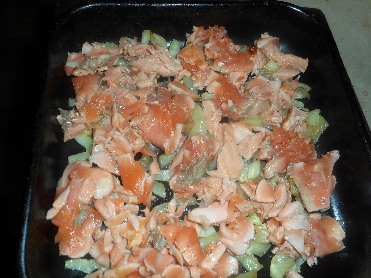 recette Parmentier de saumon au fenouil