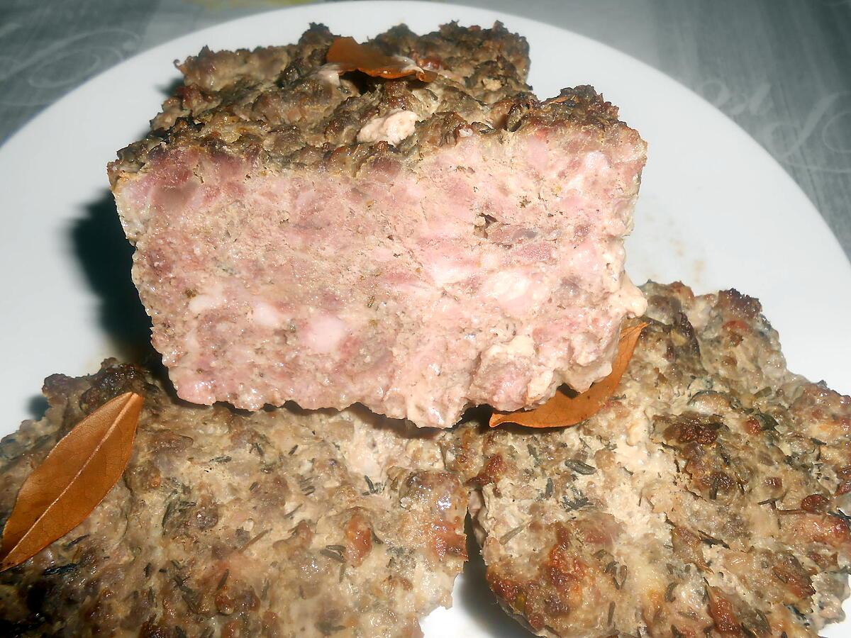 recette UNE BONNE RECETTE DE PATE DE SANGLIER (prise a "les recettes de Sophie"