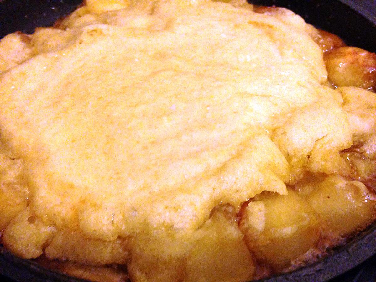 recette Gâteau aux pommes à la poêle