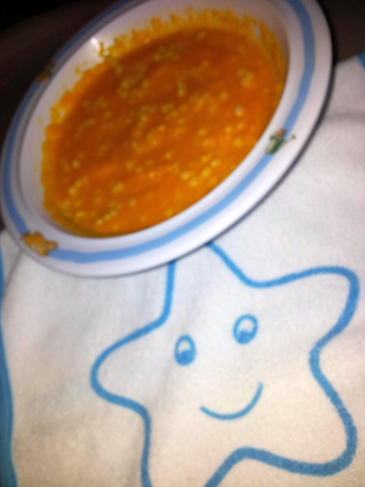 recette Purée de carottes etoilé *Pour Bébé*