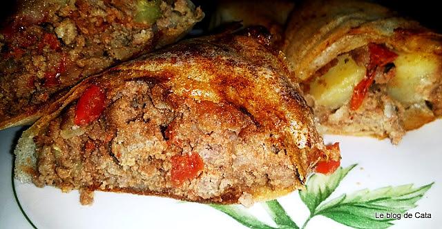 recette Byrek à la viande, courgette et pommes de terre