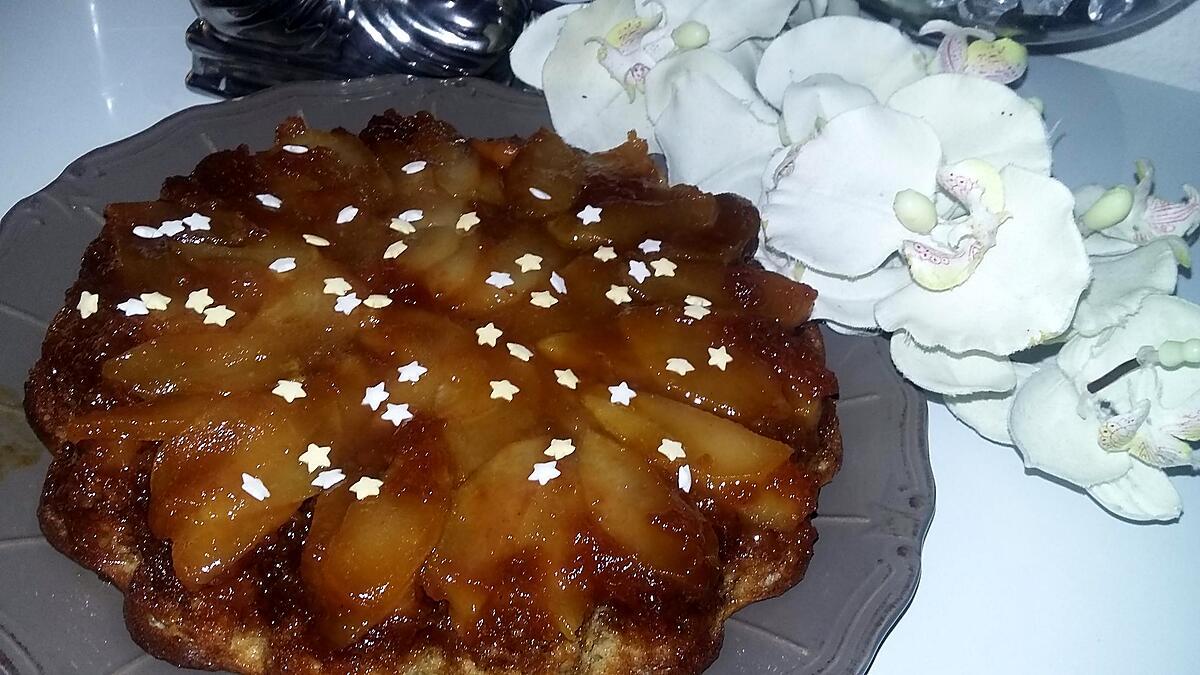 recette Gâteau renversé pomme poire