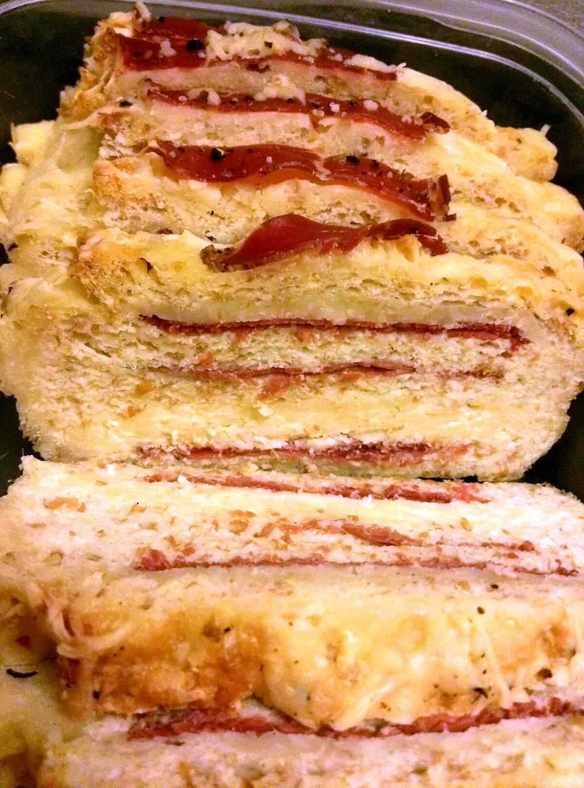 recette Croque-cake viande grisons