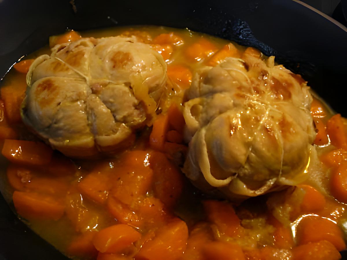 recette Paupiettes de veau  carottes