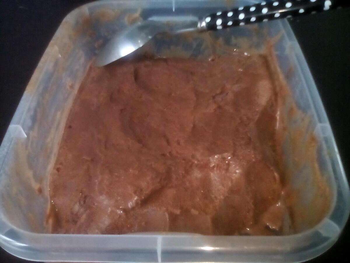 recette GLACE AU CHOCOLAT SANS SORBETIÈRE