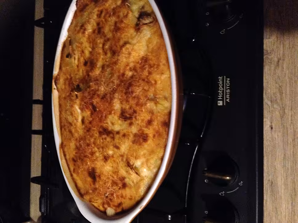 recette Gratin pomme de terres, carottes, poireaux, boulettes de boeuf hachés