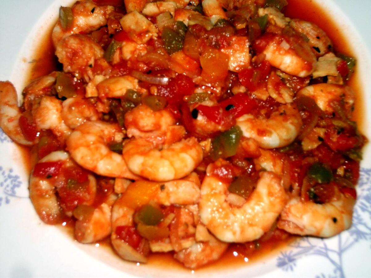 recette Jambalaya aux crevettes (régime dukan)