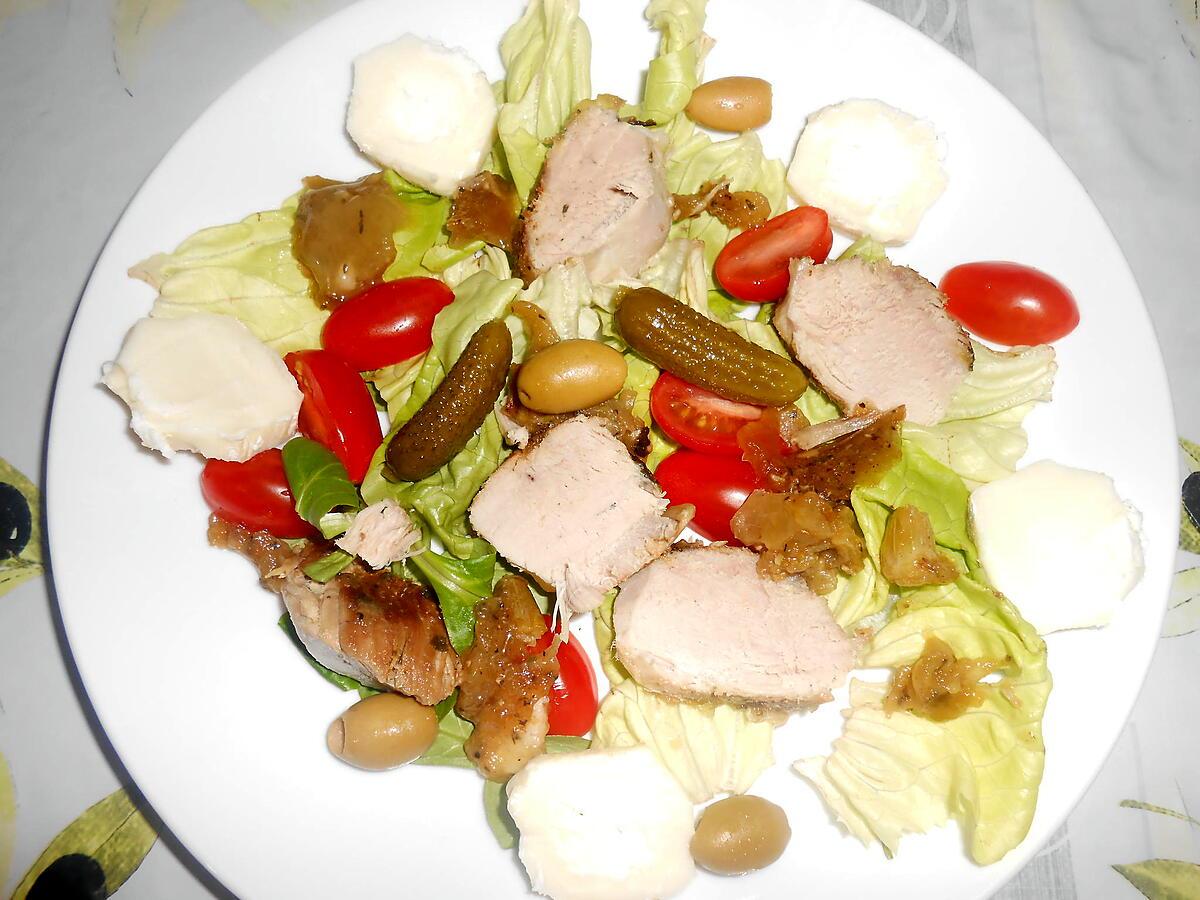 recette RESTE DE LA ROUELLE EN SALADE