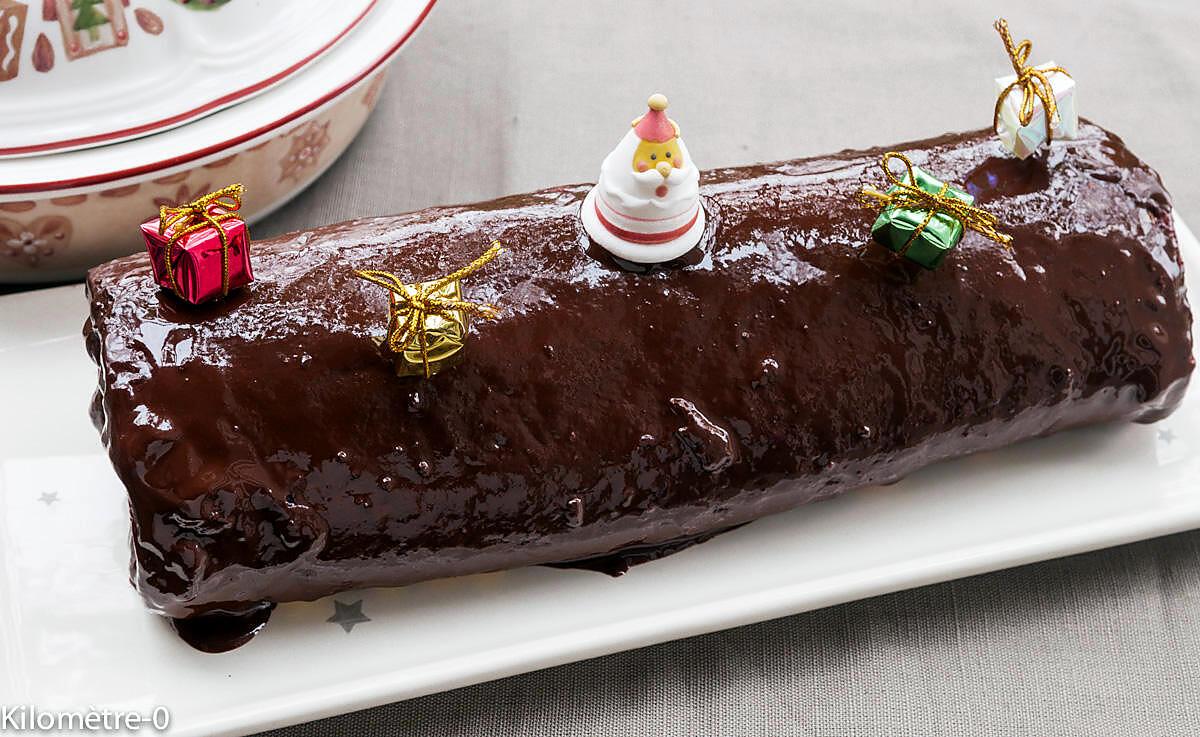 recette Bûche framboise chocolat