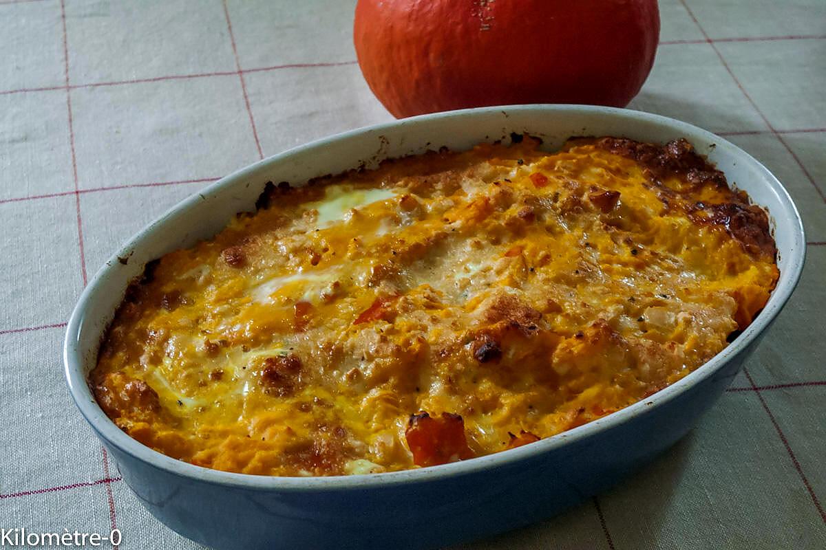 recette Gratin de potimarron aux blettes