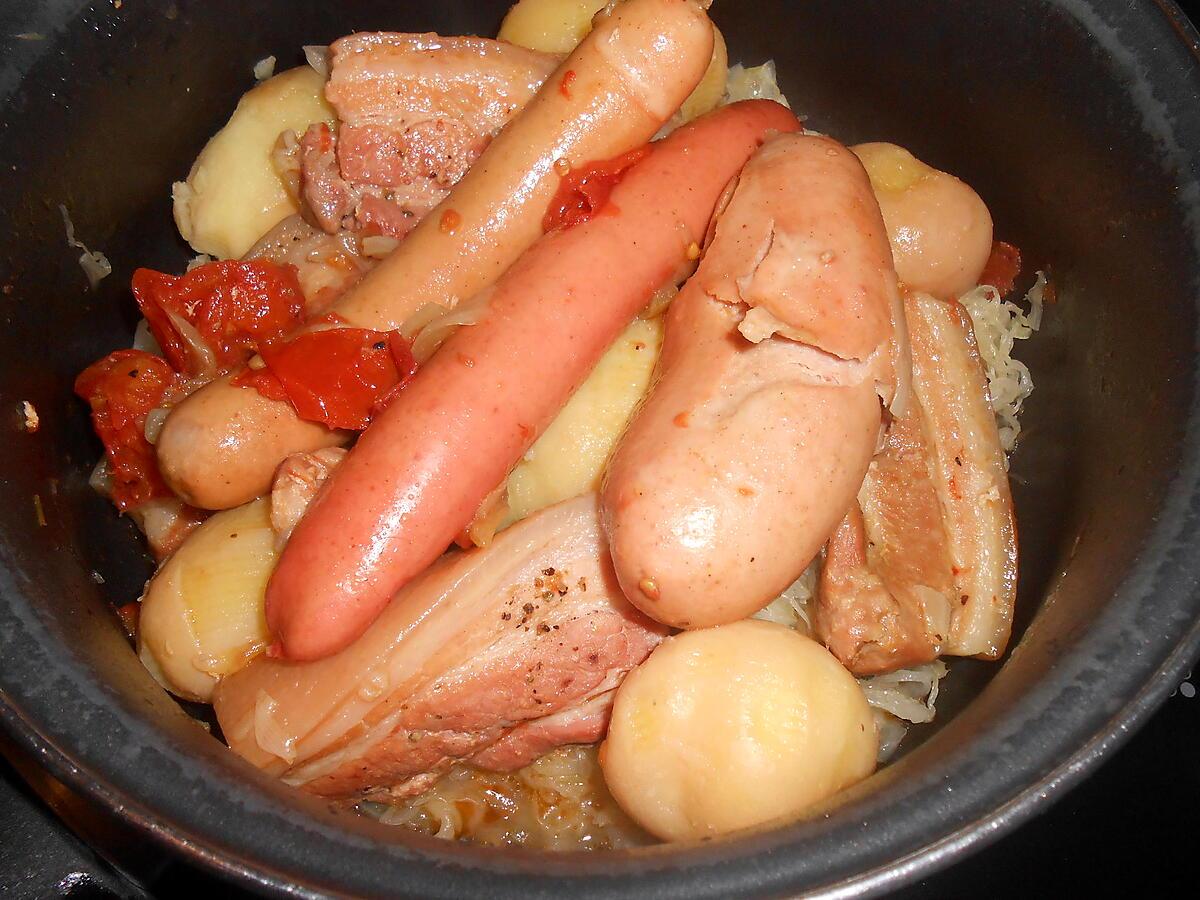 recette UNE PETITE CHOUCROUTE  à ma façon