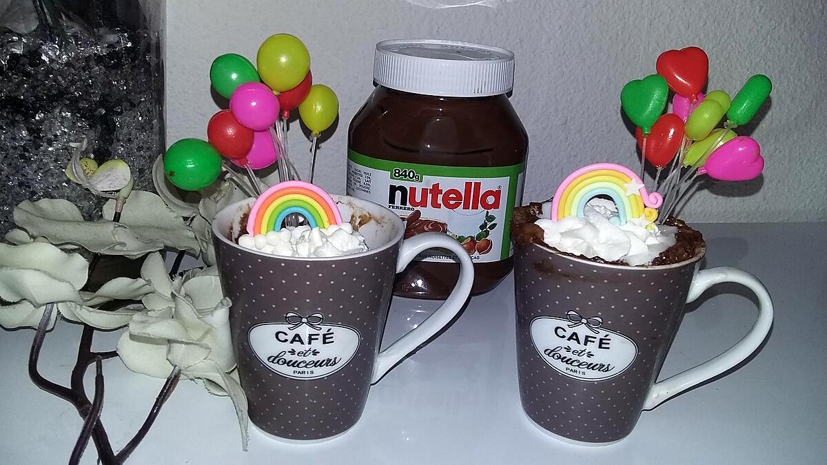 recette Mug cake Nutella banane