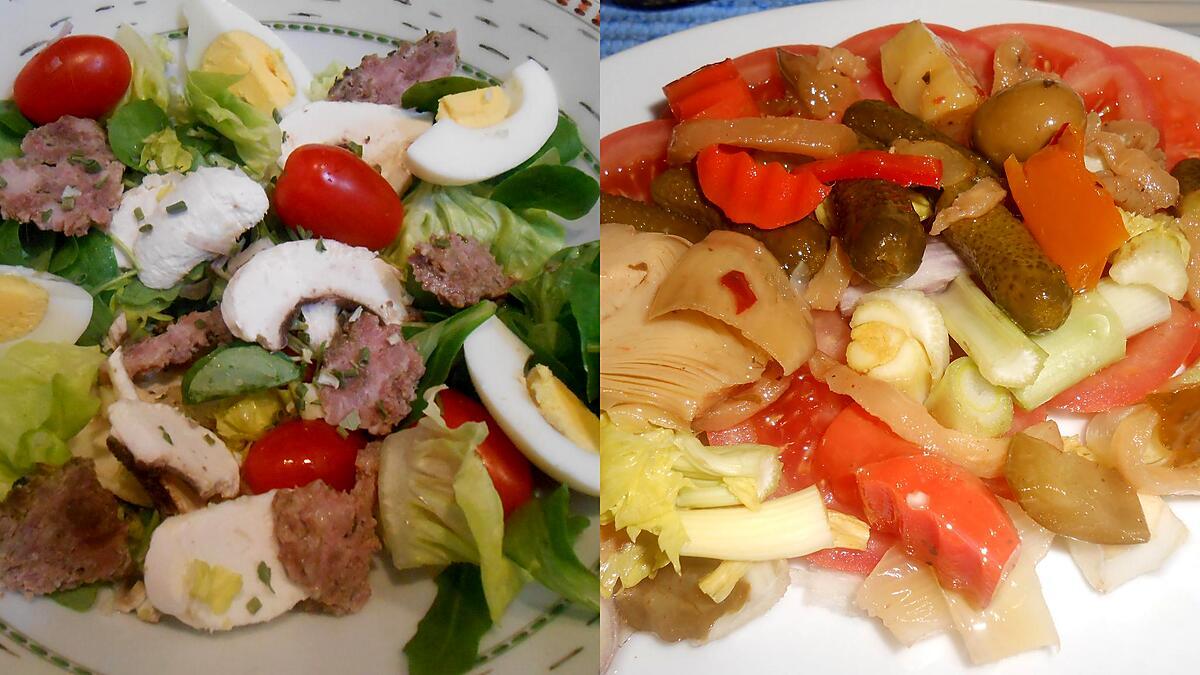 recette SALADE DE MONSIEUR ET SALADE DE MADAME