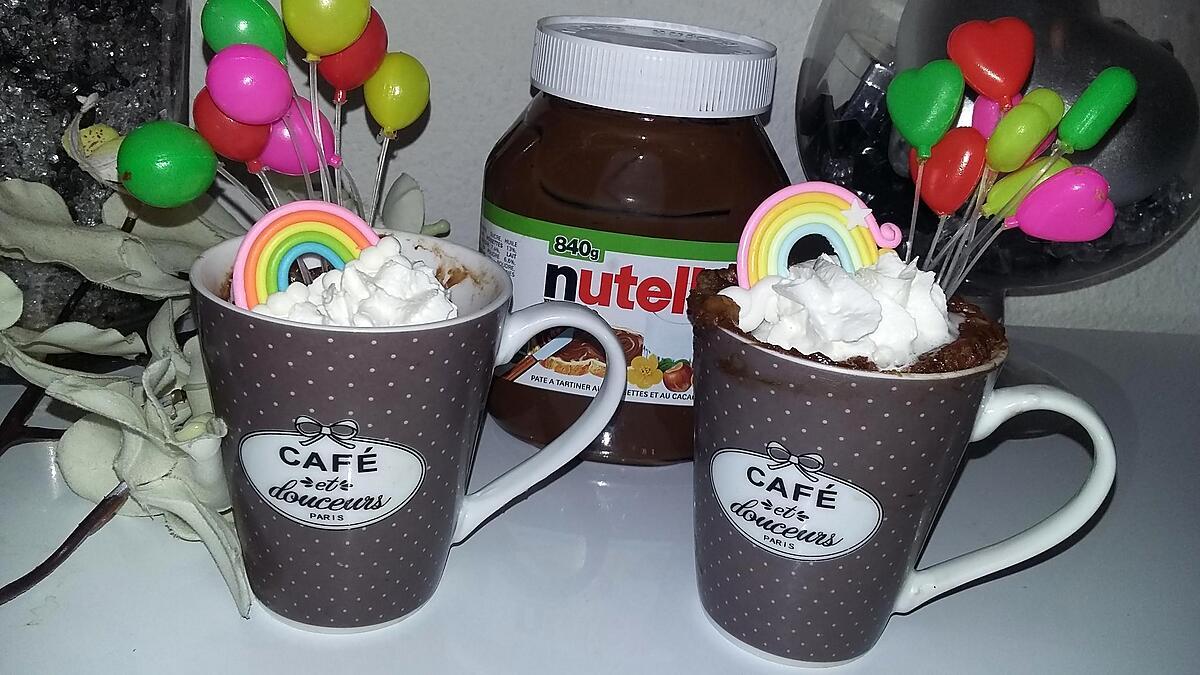 recette Mug cake Nutella banane