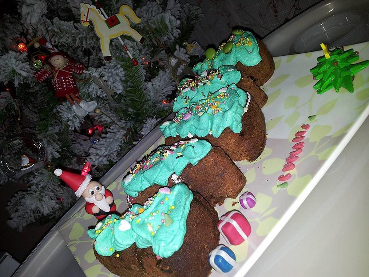 recette Cupcakes *sapin de noel*