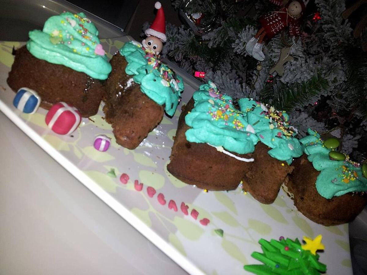 recette Cupcakes *sapin de noel*