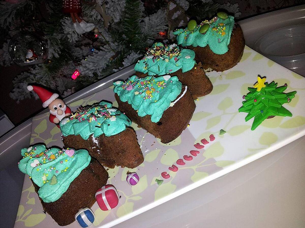 recette Cupcakes *sapin de noel*