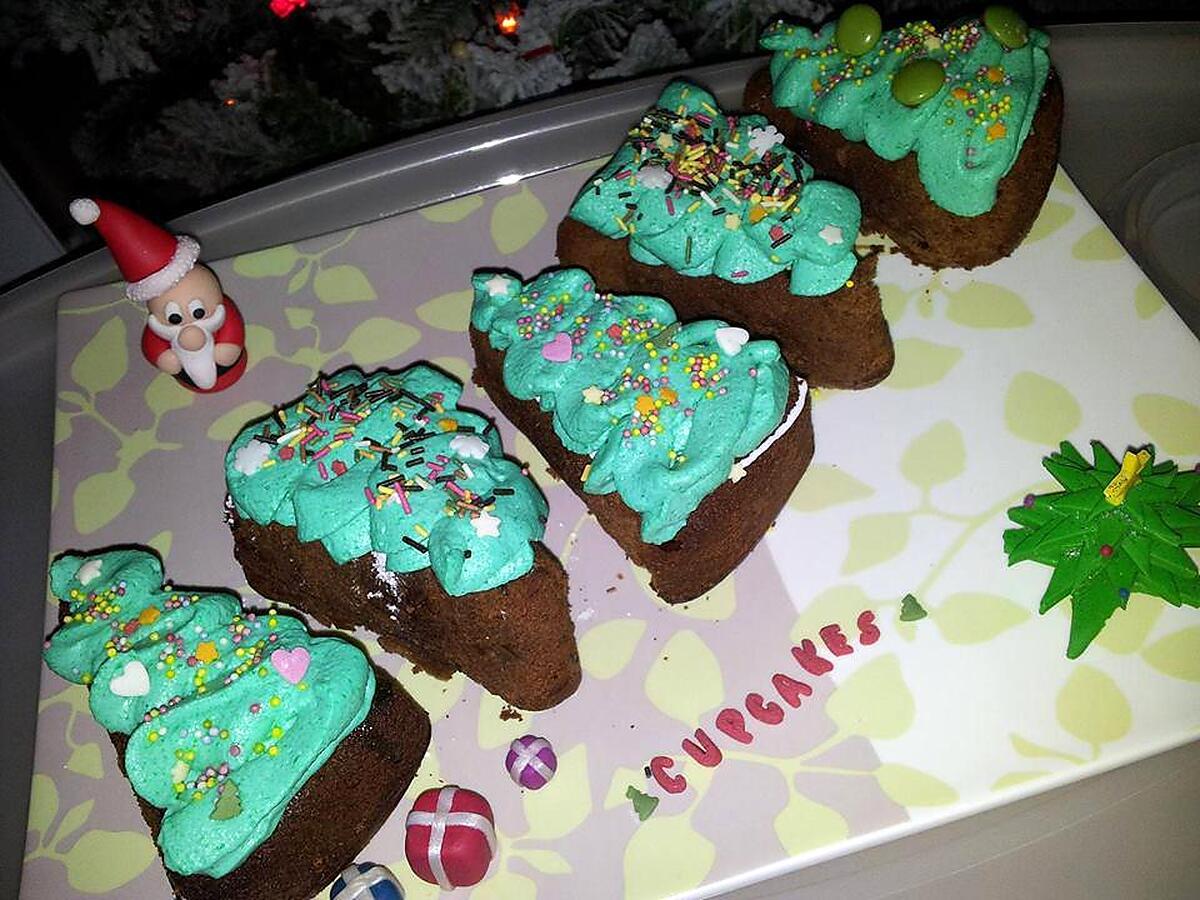 recette Cupcakes *sapin de noel*