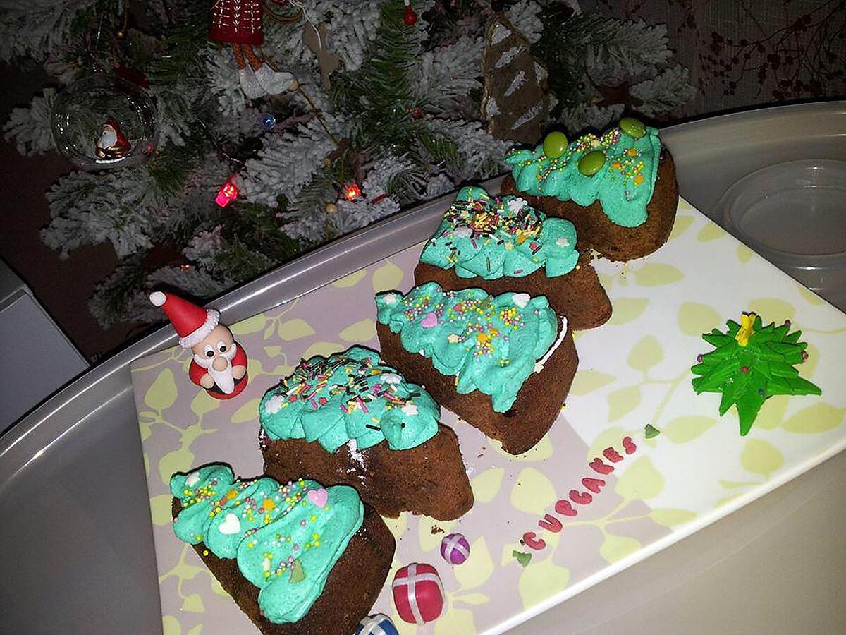 recette Cupcakes *sapin de noel*