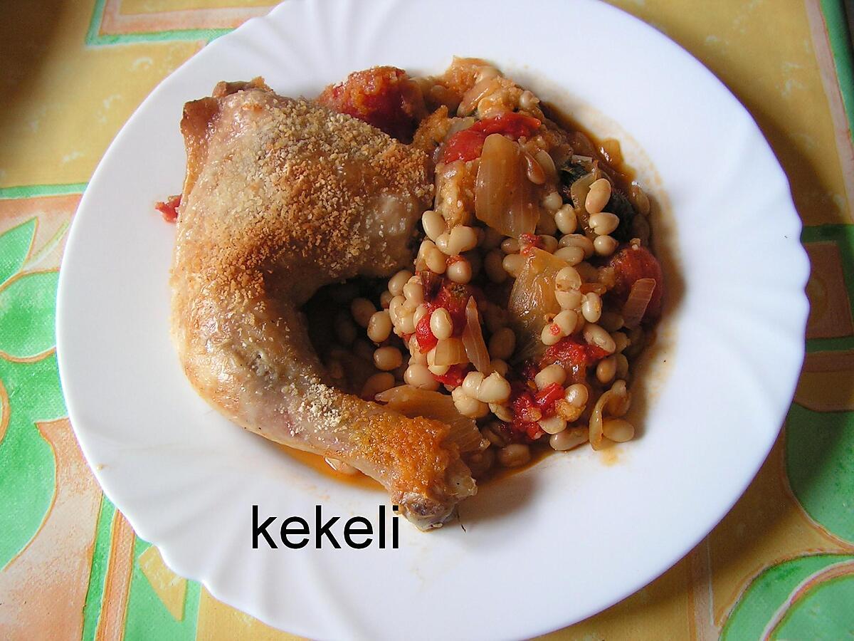 recette Cuisses de poulet « façon cassoulet »