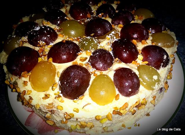 recette Victoria Sponge Cake aux raisins et pistaches