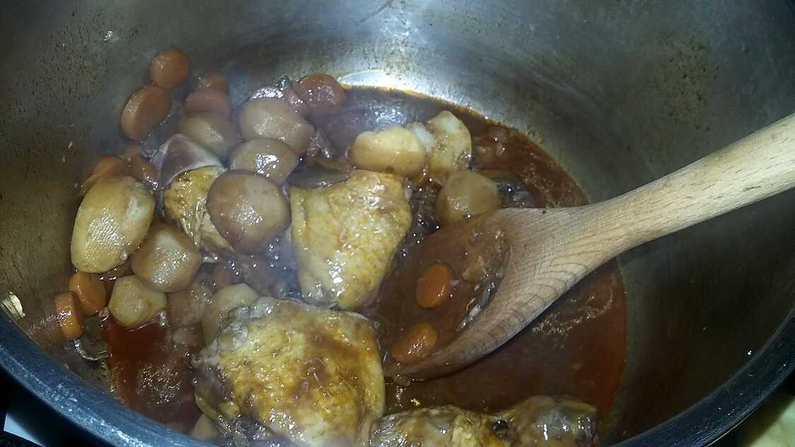 Poulet bourguignon